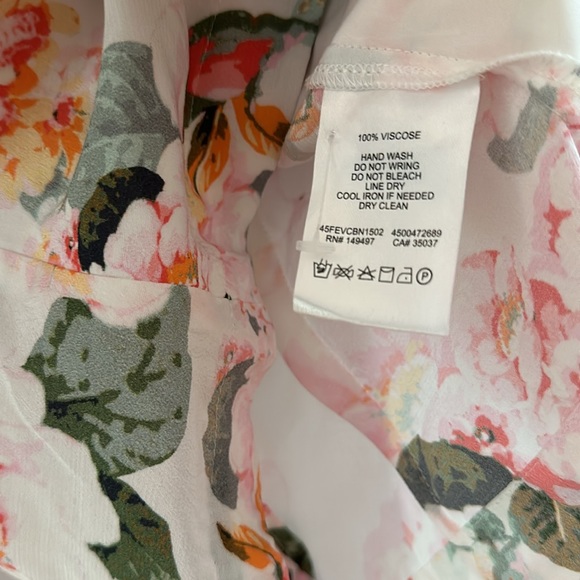 NWT Favorite Daughter Rose Print Square Neck Blouse - Picture 5 of 5